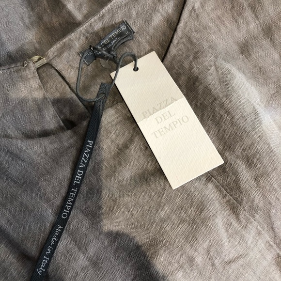 PIAZZA DEL TEMPIO WOMAN LINEN TOP DRESS - Picture 3 of 4